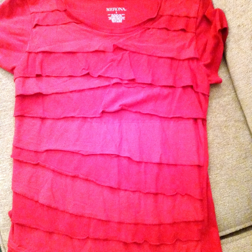 Woman's Ruffle Tee - Picture 1 of 2